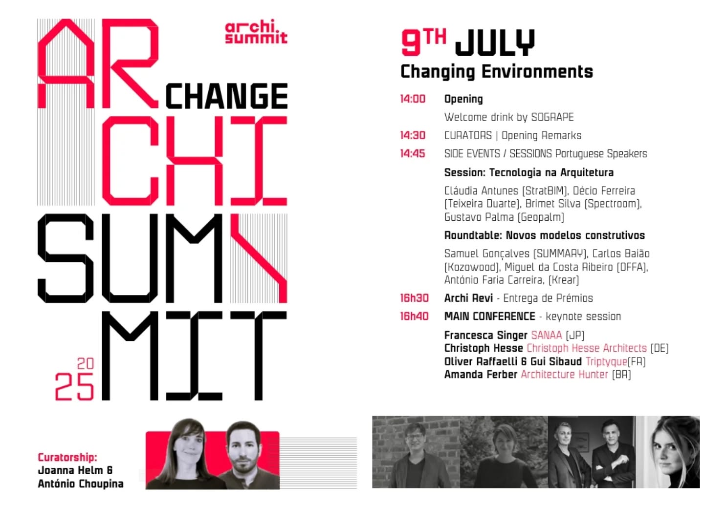 No dia 9 de julho a StratBIM marcará presença no Archi Summit'25 com a participação da nossa Diretora Executiva Cláudia Antunes na Sessão dedicada ao tema "Tecnologia na Arquitectura".
Esta edição, sob o mote “CHANGE”, promove o debate em torno da transformação da arquitetura face aos desafios ambientais, sociais e tecnológicos da atualidade.
Participe!
#archisummit #StratBIM #BIM #Tecnologia has
#Arquitetura #Inovação